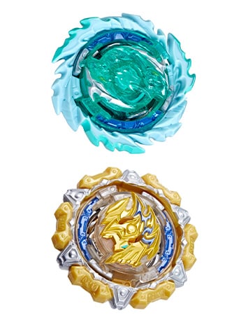 Beyblade Burst QuadDrive Gilded Balderov B7 & Magma Roktavor R7