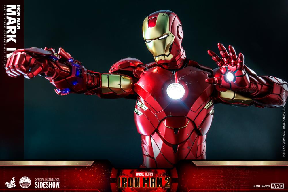 Iron Man 2 QS020 Iron Man 1/4 Scale Collectible Figure Gallery Image 8