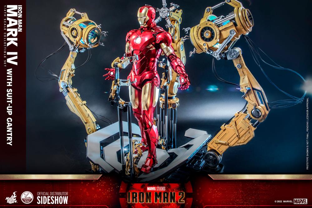 Iron Man 2 QS021 Iron Man and Suit-Up Gantry 1/4 Scale Collectible Figure Set Gallery Image 8