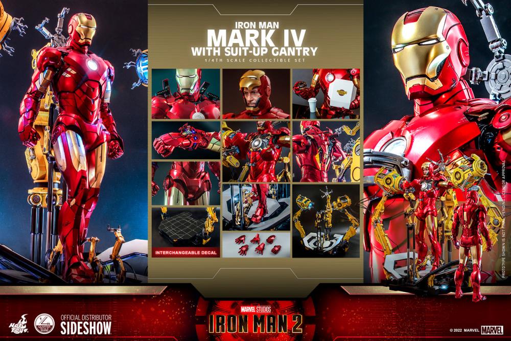 Iron Man 2 QS021 Iron Man and Suit-Up Gantry 1/4 Scale Collectible Figure Set Gallery Image 24