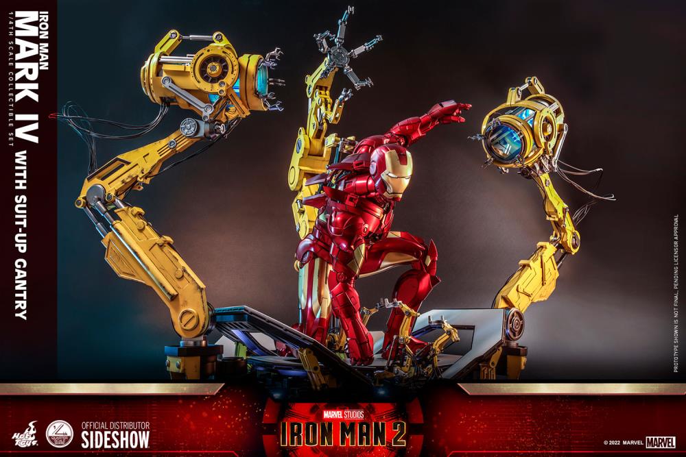 Iron Man 2 QS021 Iron Man and Suit-Up Gantry 1/4 Scale Collectible Figure Set Gallery Image 5