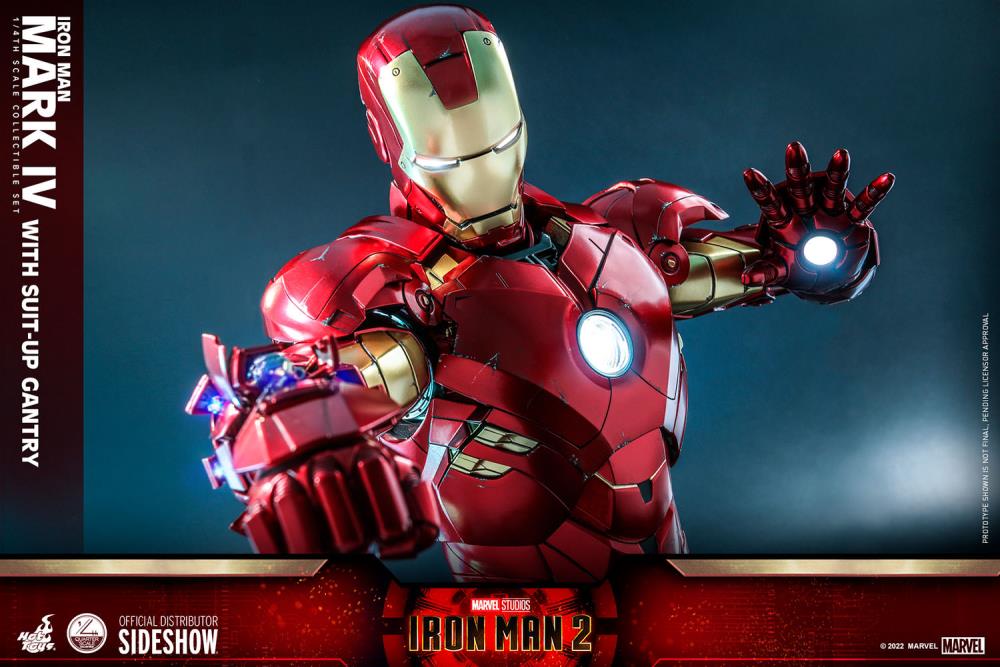 Iron Man 2 QS021 Iron Man and Suit-Up Gantry 1/4 Scale Collectible Figure Set Gallery Image 21