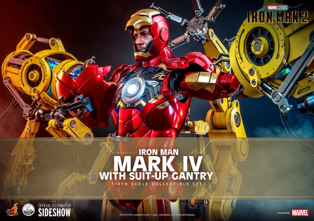 Iron Man 2 QS021 Iron Man and Suit-Up Gantry 1/4 Scale Collectible Figure Set Gallery Image 3