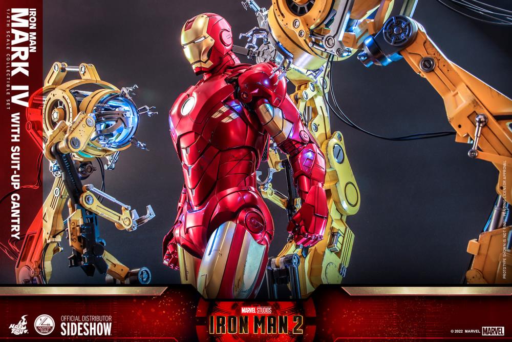Iron Man 2 QS021 Iron Man and Suit-Up Gantry 1/4 Scale Collectible Figure Set Gallery Image 11