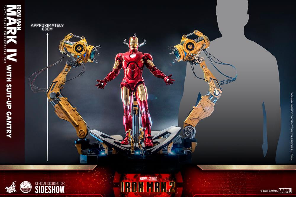 Iron Man 2 QS021 Iron Man and Suit-Up Gantry 1/4 Scale Collectible Figure Set Gallery Image 4