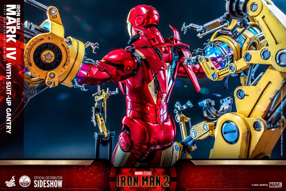 Iron Man 2 QS021 Iron Man and Suit-Up Gantry 1/4 Scale Collectible Figure Set Gallery Image 13