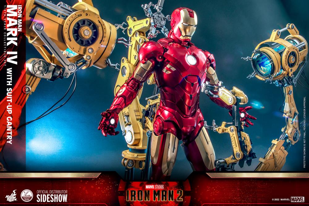 Iron Man 2 QS021 Iron Man and Suit-Up Gantry 1/4 Scale Collectible Figure Set Gallery Image 10