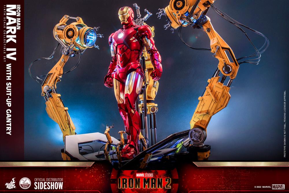 Iron Man 2 QS021 Iron Man and Suit-Up Gantry 1/4 Scale Collectible Figure Set Gallery Image 6