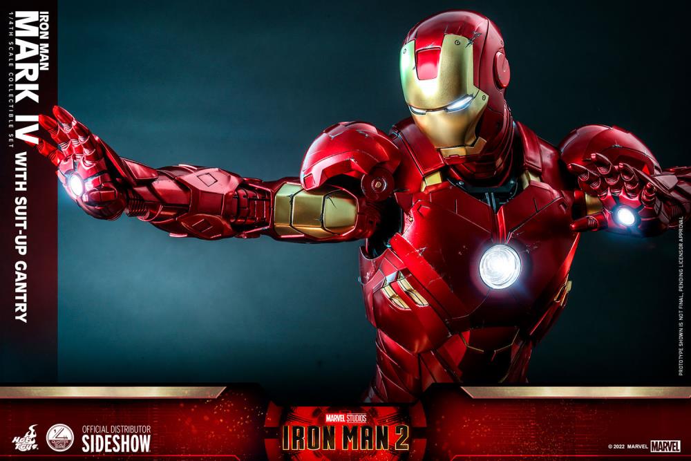 Iron Man 2 QS021 Iron Man and Suit-Up Gantry 1/4 Scale Collectible Figure Set Gallery Image 20