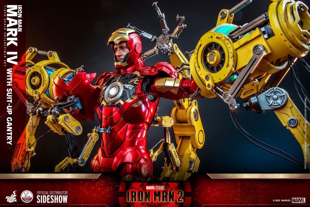 Iron Man 2 QS021 Iron Man and Suit-Up Gantry 1/4 Scale Collectible Figure Set Gallery Image 14