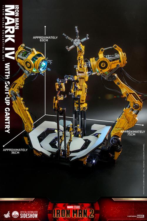 Iron Man 2 QS021 Iron Man and Suit-Up Gantry 1/4 Scale Collectible Figure Set Gallery Image 17