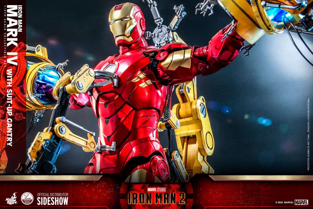 Iron Man 2 QS021 Iron Man and Suit-Up Gantry 1/4 Scale Collectible Figure Set Gallery Image 12