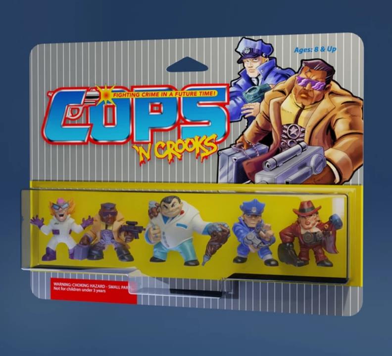 COPS 'N CROOKS Limited Edition Figure Five-Pack (Color Ver.) Gallery Image 3