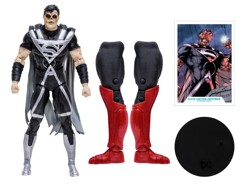 Blackest Night DC Multiverse Superman (Black Lantern) Action Figure (Collect to Build: Atrocitus) Gallery Image 10