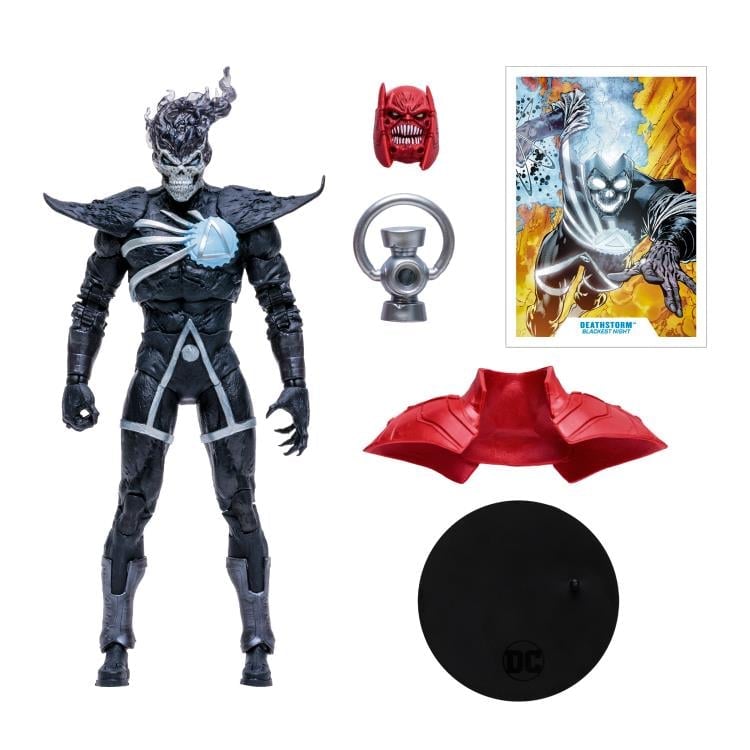 Blackest Night DC Multiverse Deathstorm Action Figure (Collect to Build: Atrocitus) Gallery Image 10