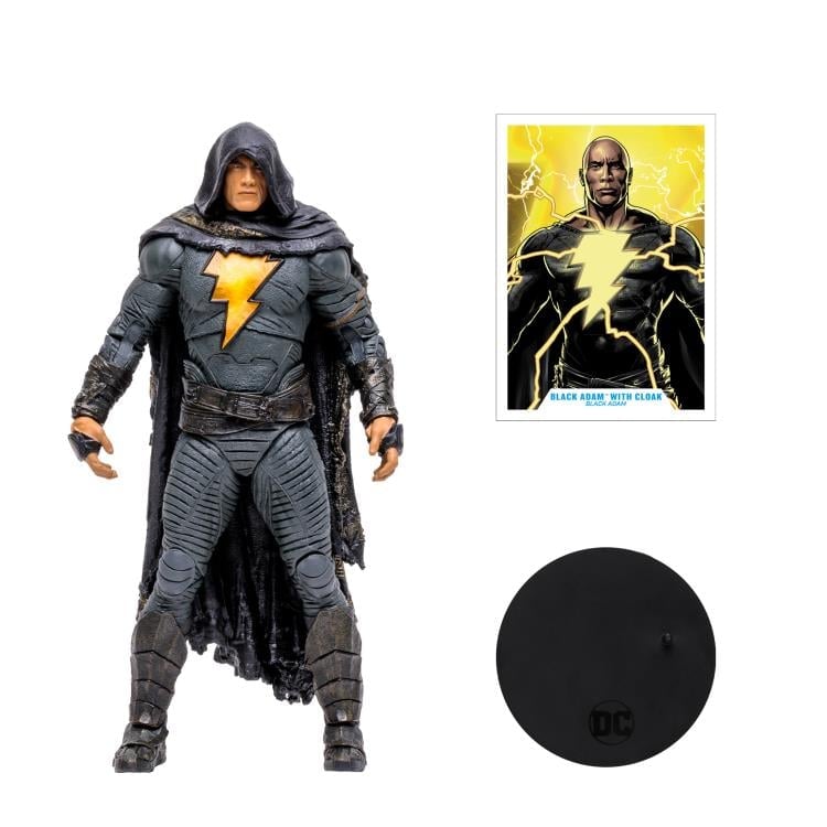 Black Adam DC Multiverse Black Adam (Cloak) Action Figure Gallery Image 9