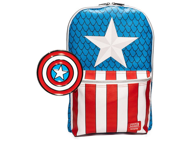 Marvel Captain America Exclusive Cosplay Backpack and Pin Set Gallery Image 1