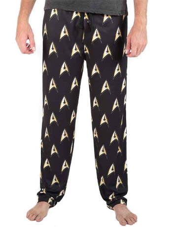 Star Trek Enterprise Logo AOP Sleep Pants Gallery Image 2