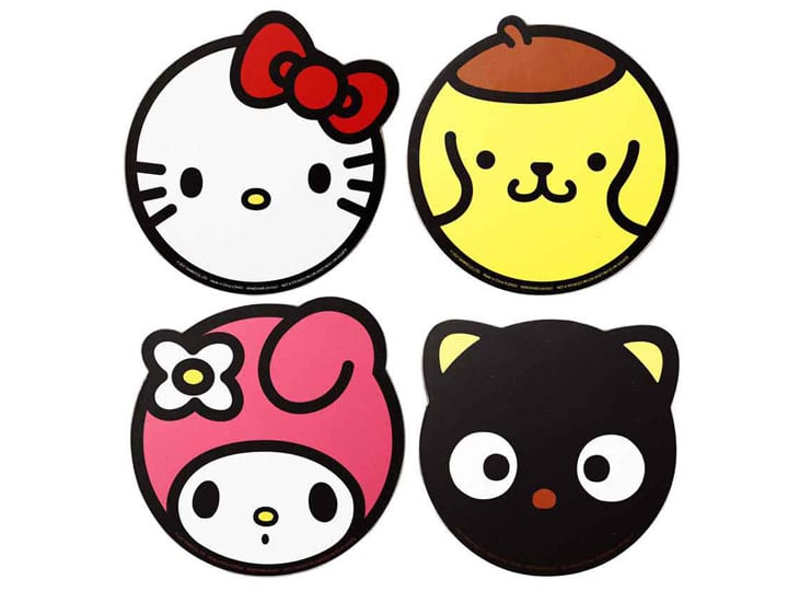 Hello Kitty and Friends Character Set of 4 Coasters Gallery Image 1