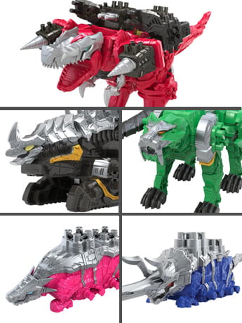 Power Rangers Dino Fury Combining Zords Wave 1 Set of 5 Figures