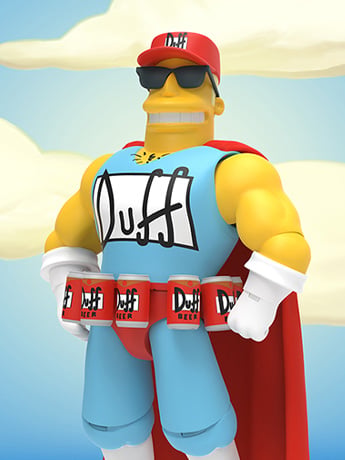 The Simpsons ULTIMATES! Duffman Action Figure Gallery Image 2