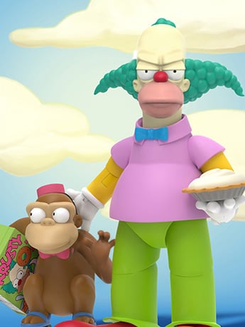 The Simpsons ULTIMATES! Krusty The Clown Action Figure Gallery Image 2