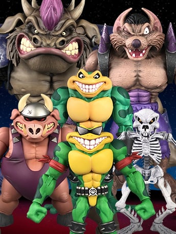 Battletoads Wave 1 Set of 6 Figures Gallery Image 2