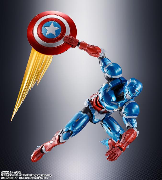 キャプテンアメリカ Tech-On Avengers S.H.Figuarts Tech-On Captain America Action Figure