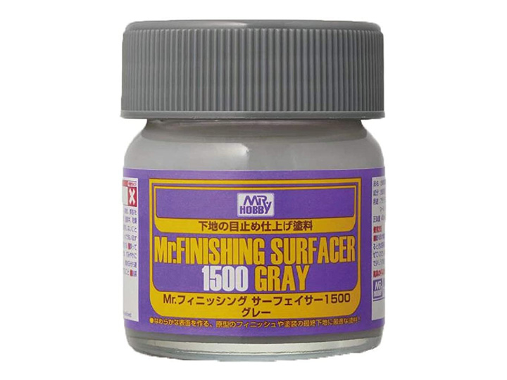 Mr. Finishing Surfacer SF289 1500 Gray (40ml) Gallery Image 1