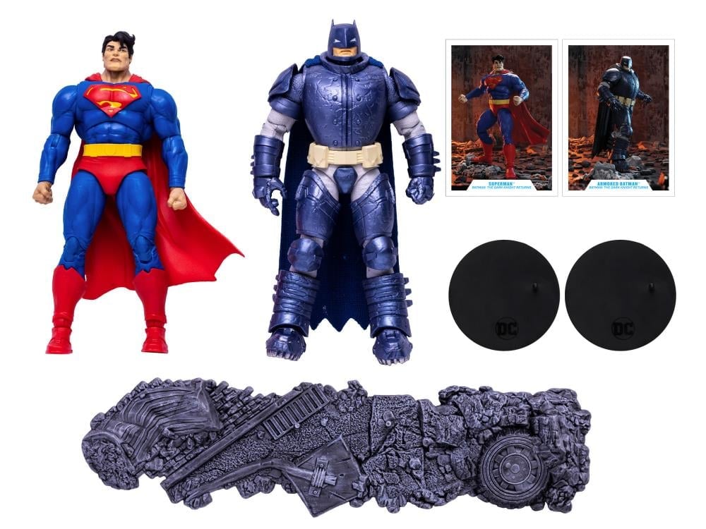 Batman: The Dark Knight Returns DC Multiverse Superman vs. Armored Batman Action Figure Two-Pack Gallery Image 16