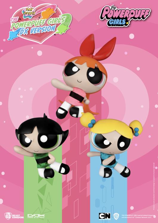 Powerpuff Girls Dynamic 8ction Heroes DAH-005DX The Girls Set of 3 Figures Gallery Image 5