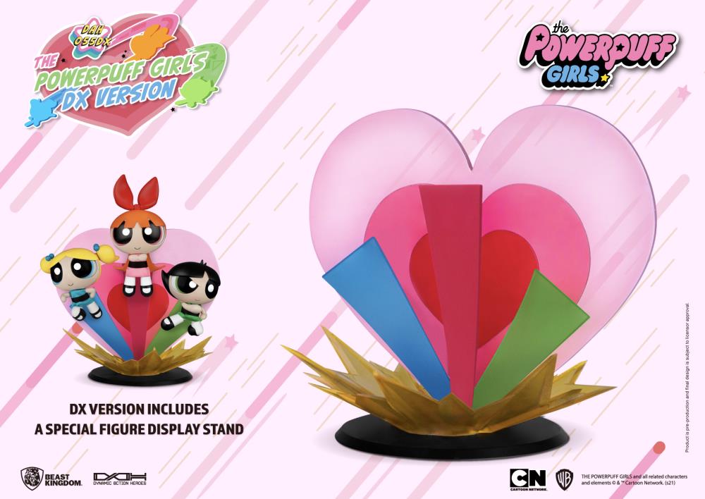 Powerpuff Girls Dynamic 8ction Heroes DAH-005DX The Girls Set of 3 Figures Gallery Image 14