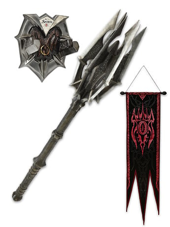 The Lord of the Rings Mace of Sauron & Ring (Red Eye Edition) With War Banner Gallery Image 2