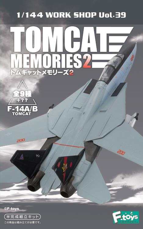 Tomcat Memories 2 1/144 Work Shop Vol. 39 F-14A/B Box of 10 Random Fighter Jet Models Gallery Image 4