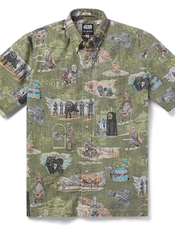 The Mandalorian This Is The Way Hawaiian Shirt (Olive) Gallery Image 2