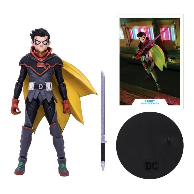 Infinite Frontier DC Multiverse Robin (Damian Wayne) Action Figure Gallery Image 9