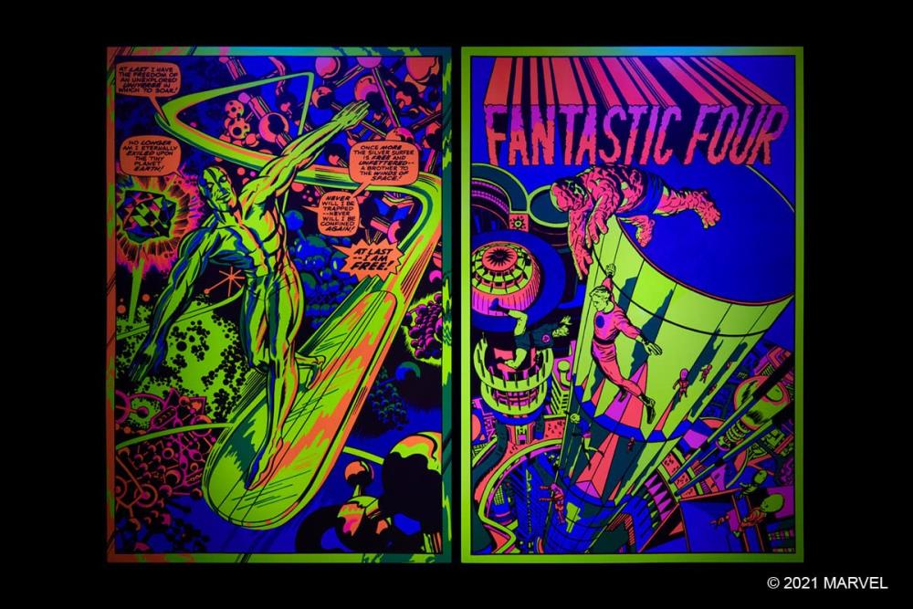 Marvel Classic Black Light Collectible Poster Portfolio Gallery Image 4