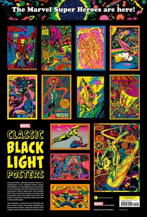 Marvel Classic Black Light Collectible Poster Portfolio Gallery Image 3