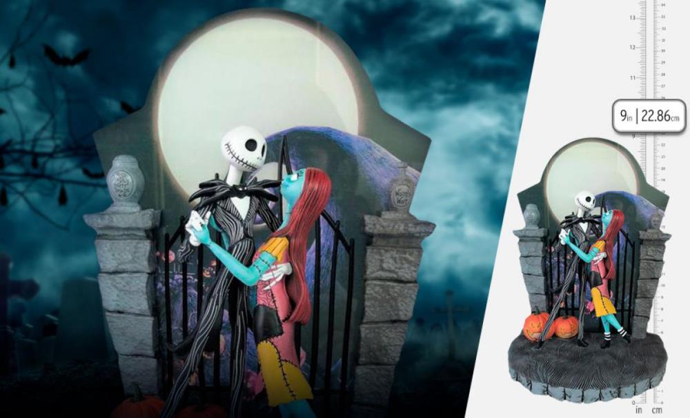 The Nightmare Before Christmas Disney Showcase Jack & Sally Light-Up Figurine Gallery Image 3