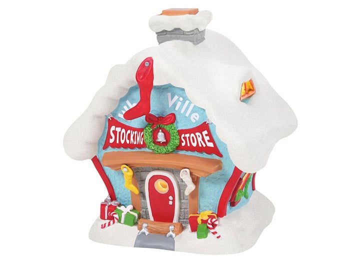 Grinch Villages Who-Ville Stocking Store Diorama Gallery Image 1