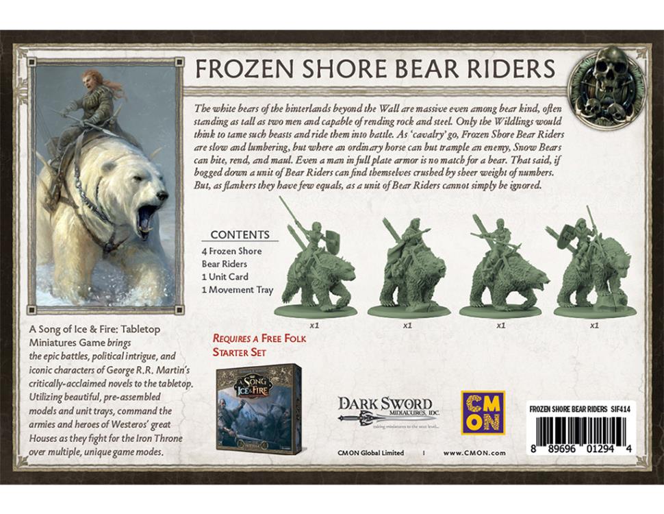 A Song of Ice and Fire: Tabletop Miniatures Game Free Folk Frozen Shore Bear Riders Expansion Gallery Image 5