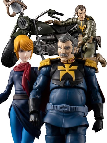 Mobile Suit Gundam G.M.G. Principality of Zeon Team Ramba Ral & Motorcycle Set (With Gift) Gallery Image 2