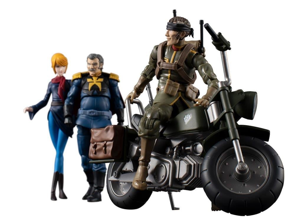 Mobile Suit Gundam G.M.G. Principality of Zeon Team Ramba Ral & Motorcycle Set (With Gift) Gallery Image 12