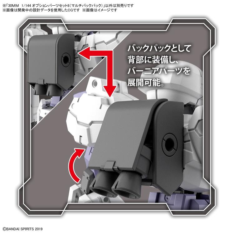 30 Minutes Missions Option Parts Set 8 (Multi Backpack) 1/144 Scale Accessory Set Gallery Image 4
