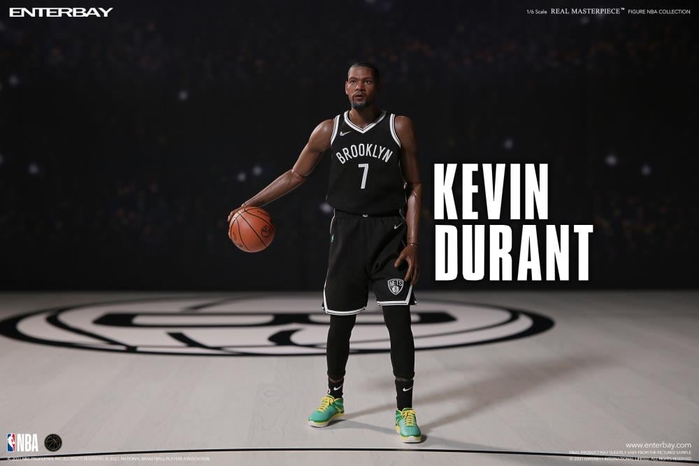 NBA Real Masterpiece Kevin Durant (Brooklyn Nets Home) 1/6 Scale Action Figure Gallery Image 3