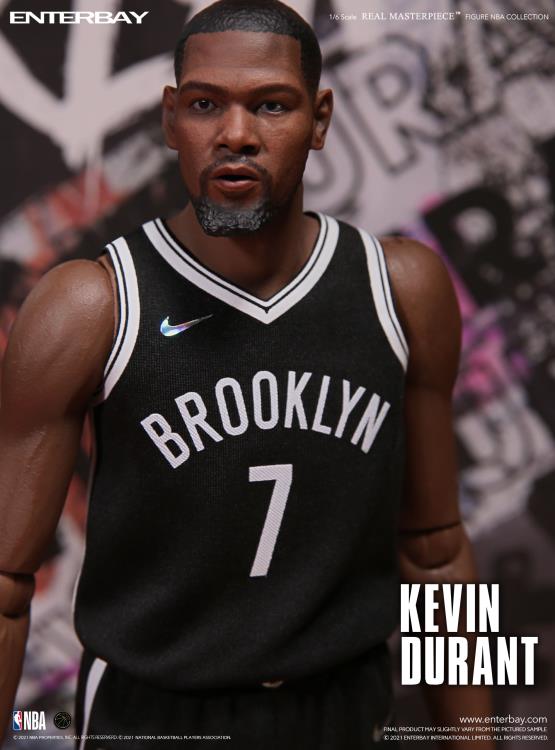 NBA Real Masterpiece Kevin Durant (Brooklyn Nets Home) 1/6 Scale Action Figure Gallery Image 9