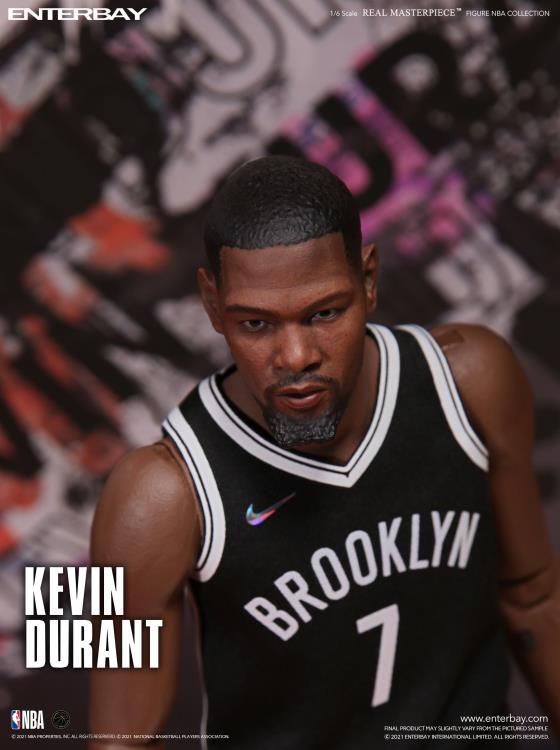 NBA Real Masterpiece Kevin Durant (Brooklyn Nets Home) 1/6 Scale Action Figure Gallery Image 10