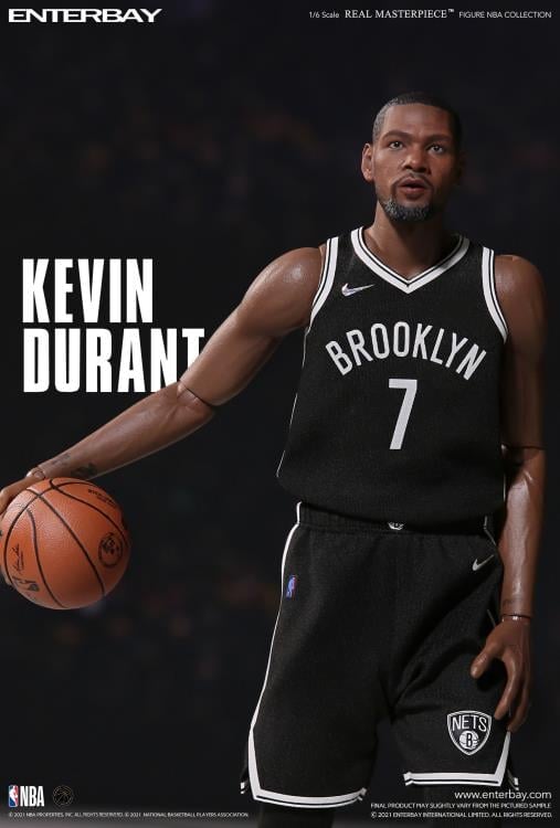 NBA Real Masterpiece Kevin Durant (Brooklyn Nets Home) 1/6 Scale Action Figure Gallery Image 6