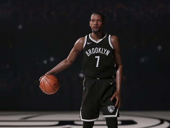 NBA Real Masterpiece Kevin Durant (Brooklyn Nets Home) 1/6 Scale Action Figure Gallery Image 1
