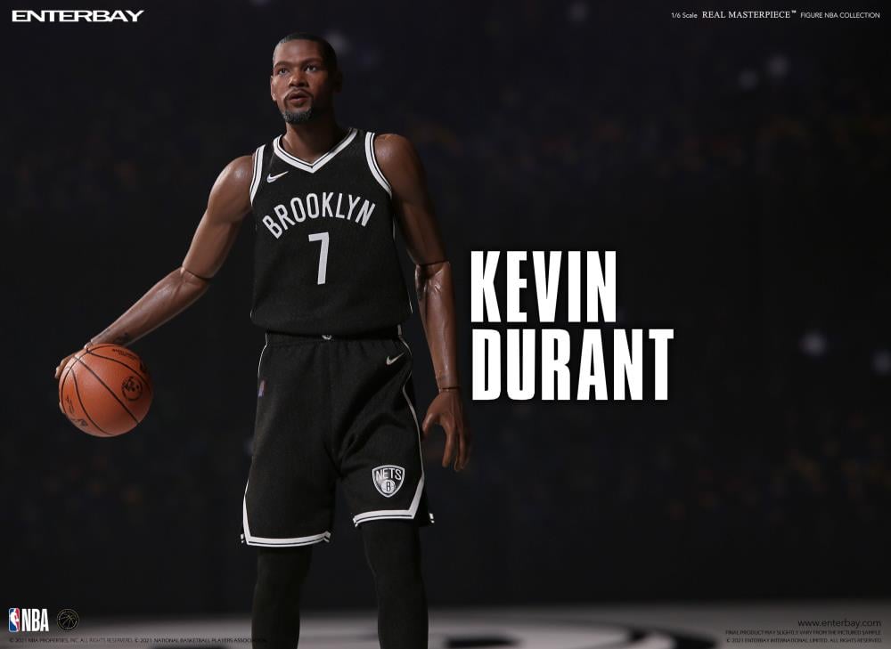 NBA Real Masterpiece Kevin Durant (Brooklyn Nets Home) 1/6 Scale Action Figure Gallery Image 8